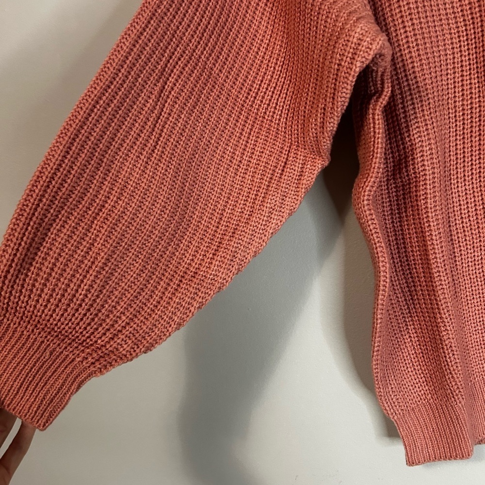 NEW Roaman's waffle Knit Sweater, Size M - Picture 2 of 7